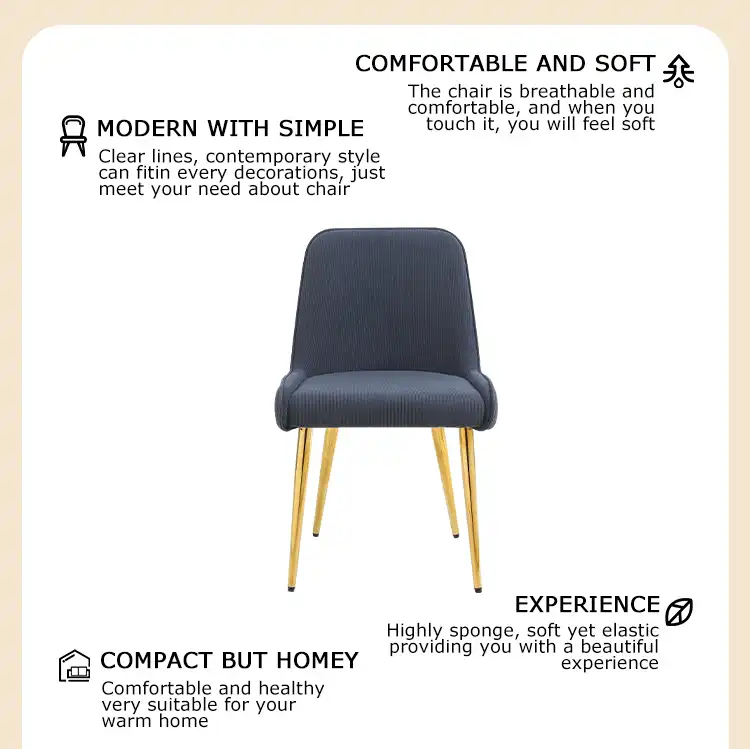 Armless Upholstered Dining Chair