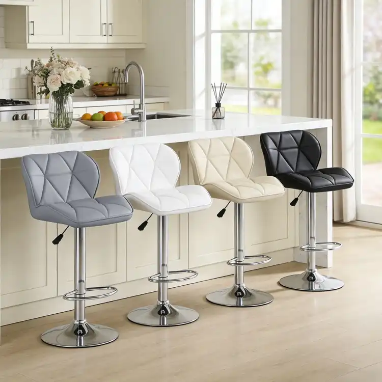 Swivel adjustable height bar stool