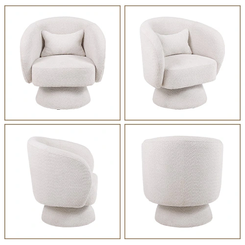 white accent chair