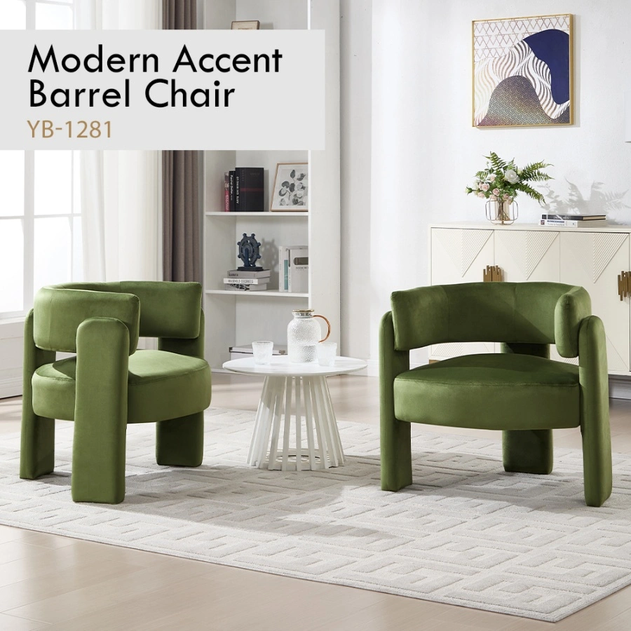 Green single sofa chair