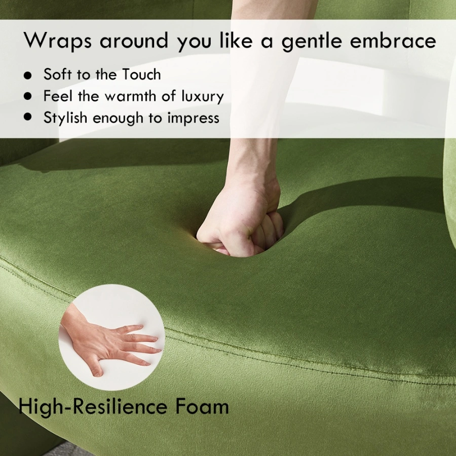 Green single sofa chair