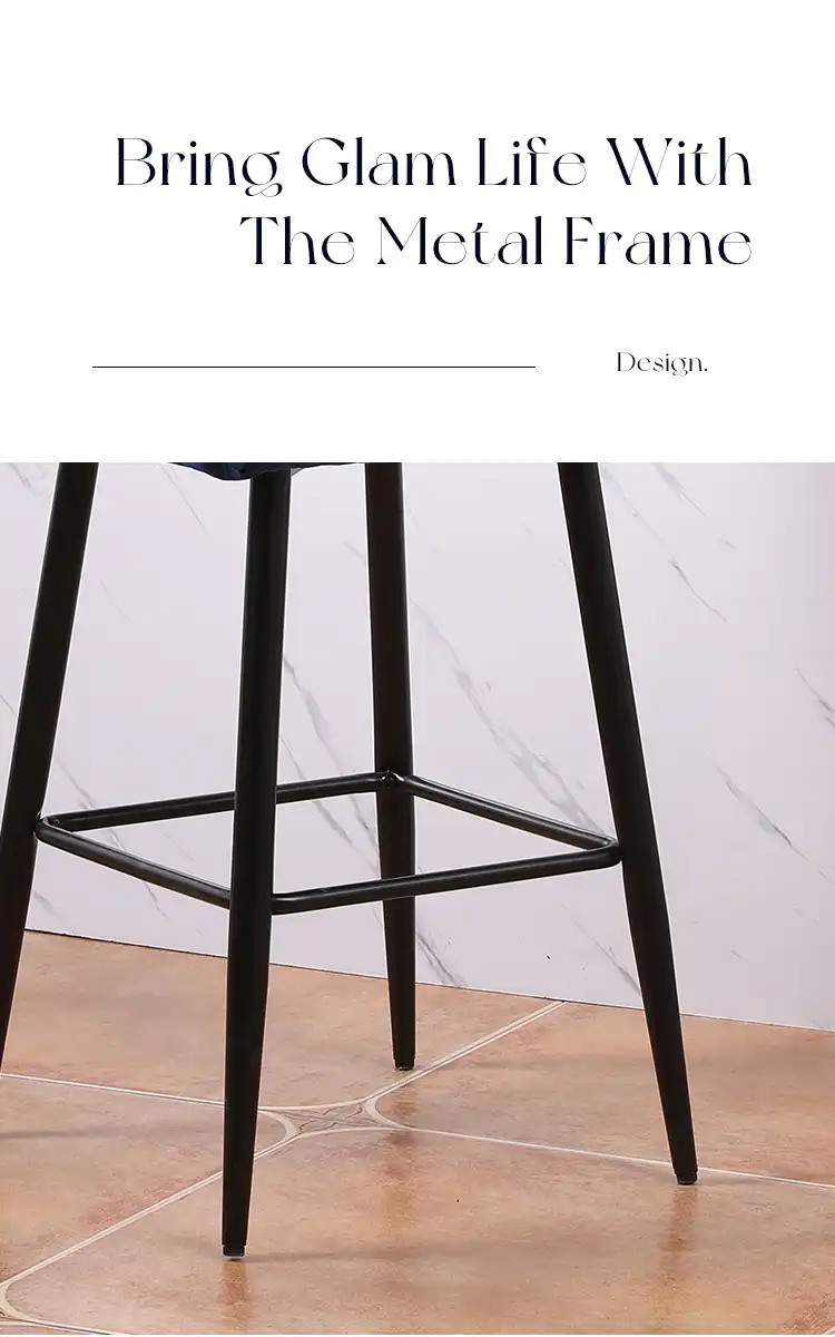 Grey Velvet Bar Chair Grey Velvet Bar Chair