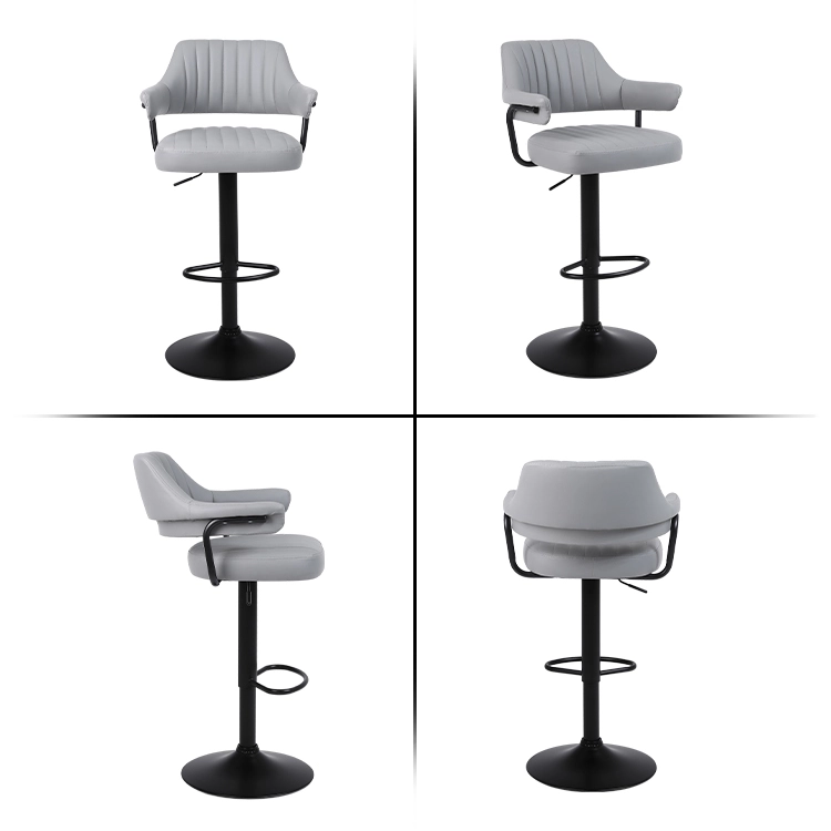industrial bar stool leather