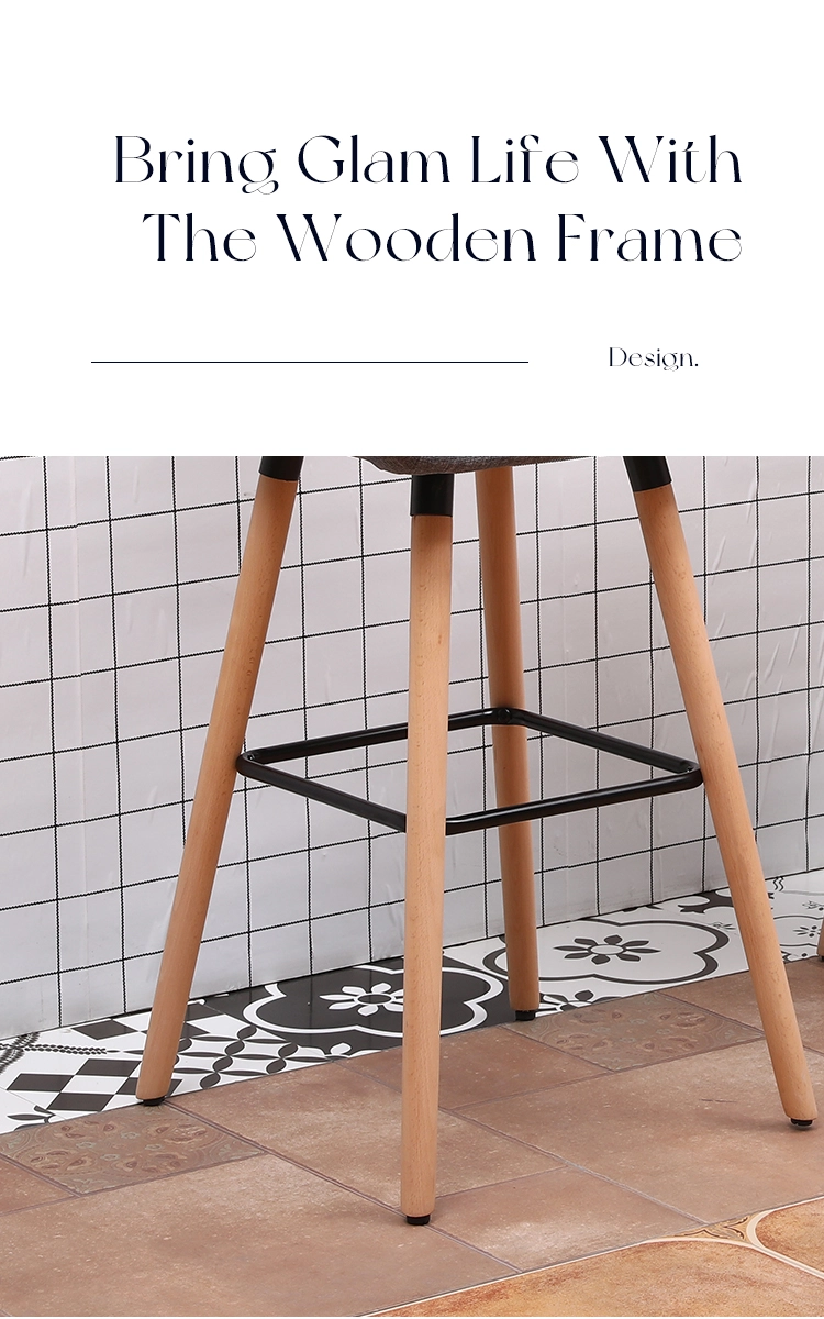 Classic wood bar stool