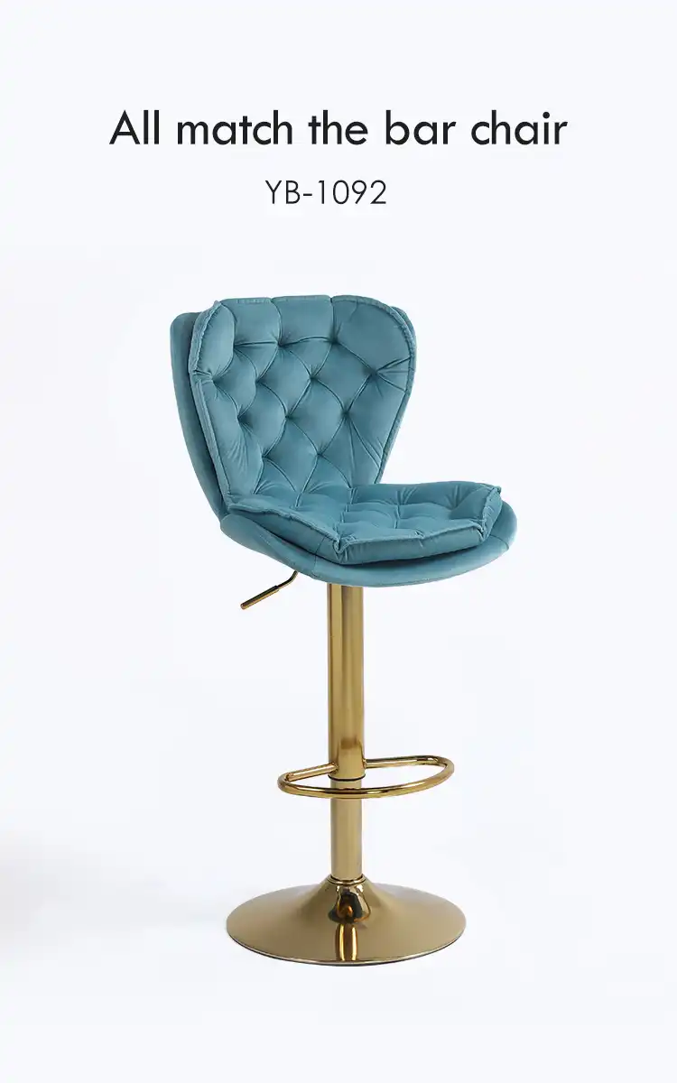 black velvet bar stool chair