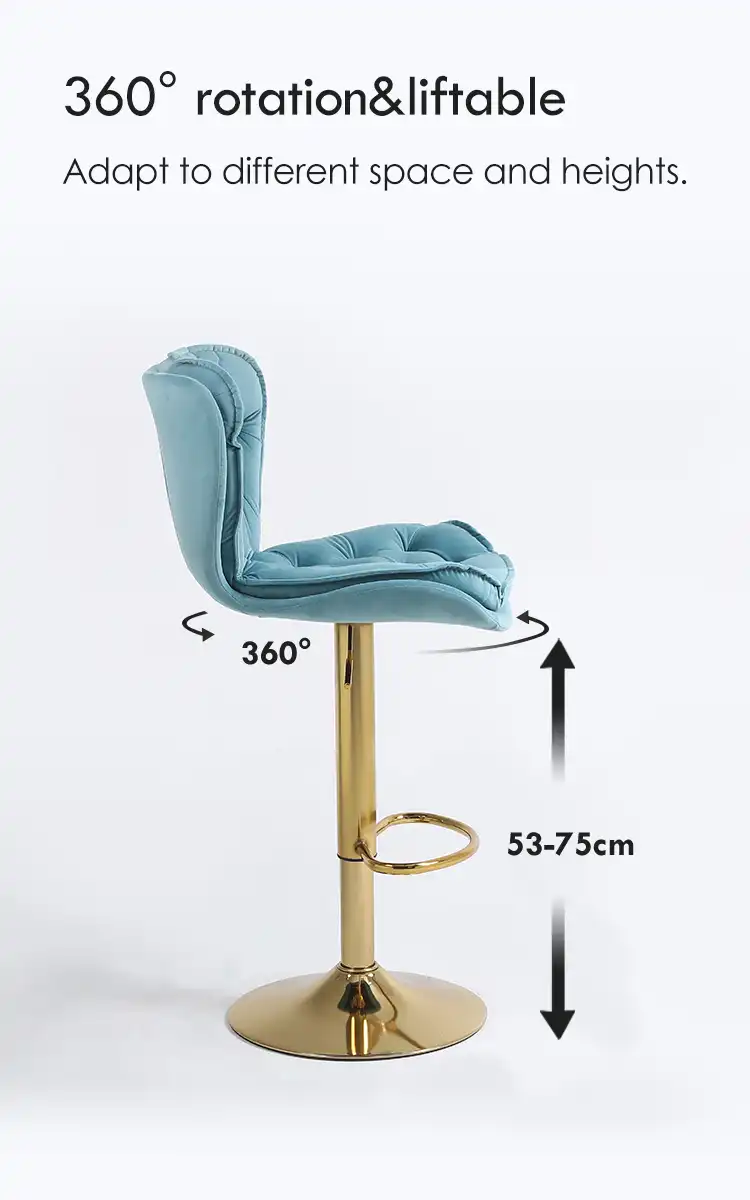 black velvet bar stool chair