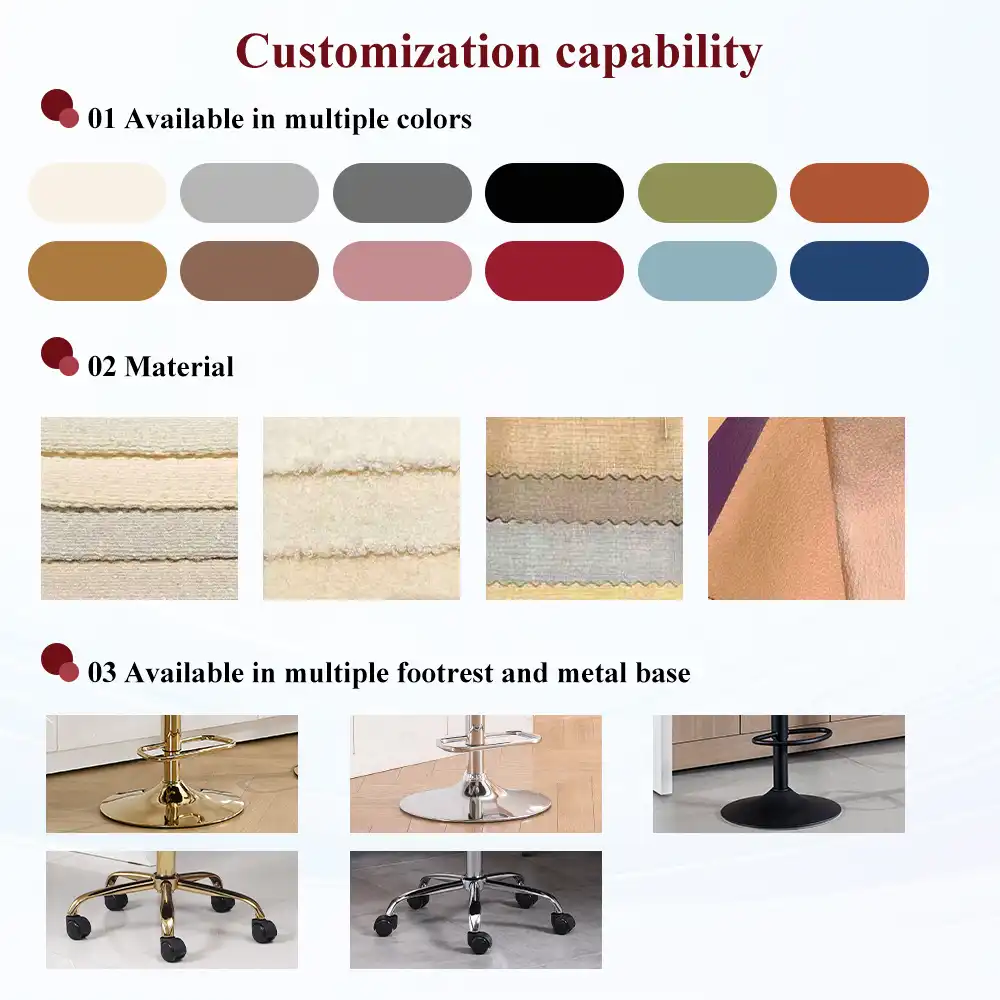 Shell shape metal bar stools