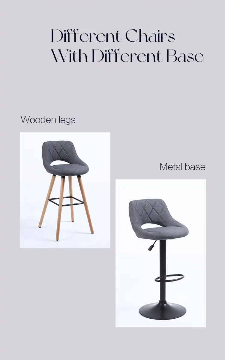 Grey Modern Velvet Bar Chair Grey Modern Velvet Bar Chair