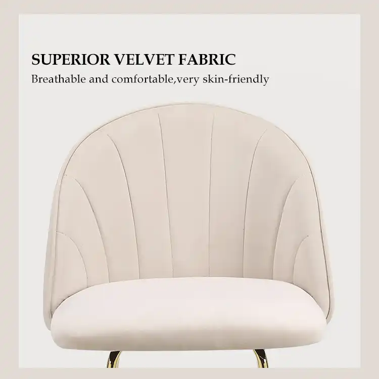 Shell shape metal bar stools