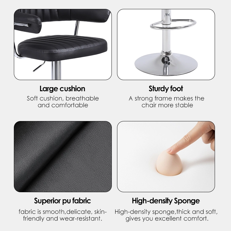 leather swivel bar stool