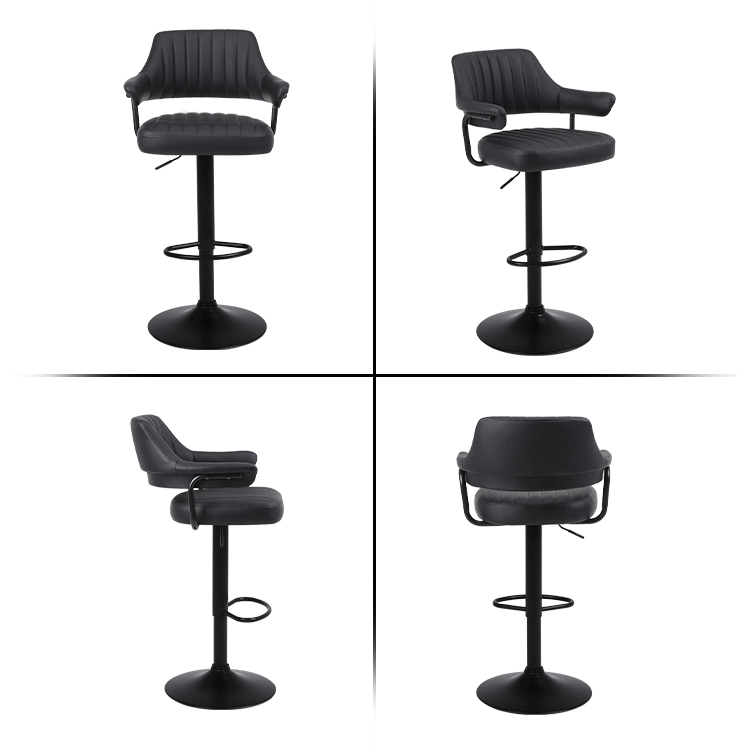leather swivel bar stool