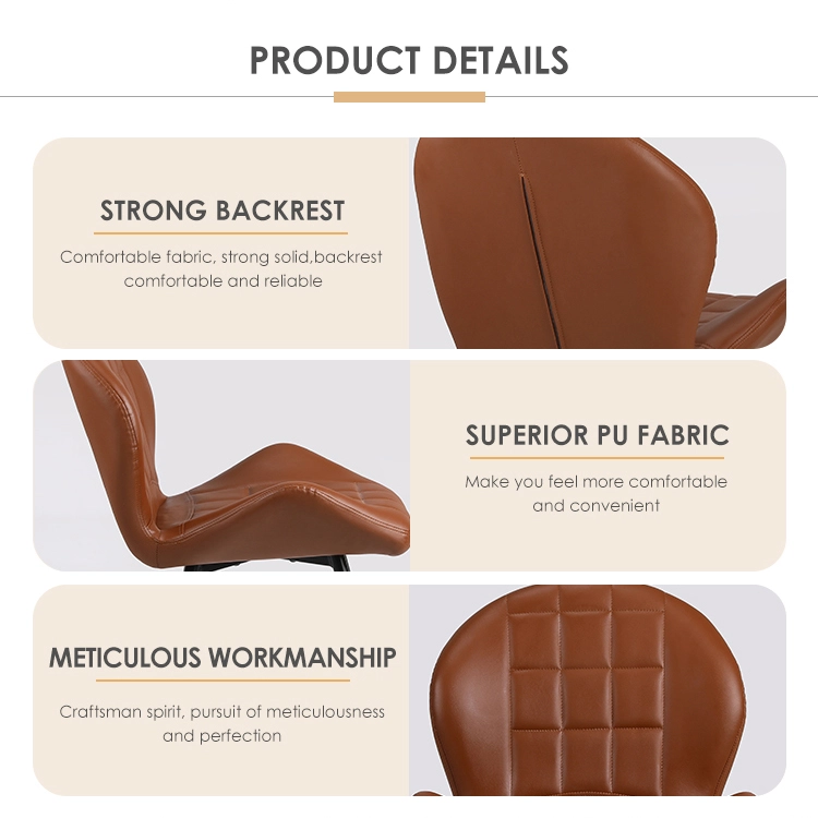Pu leather dining chair