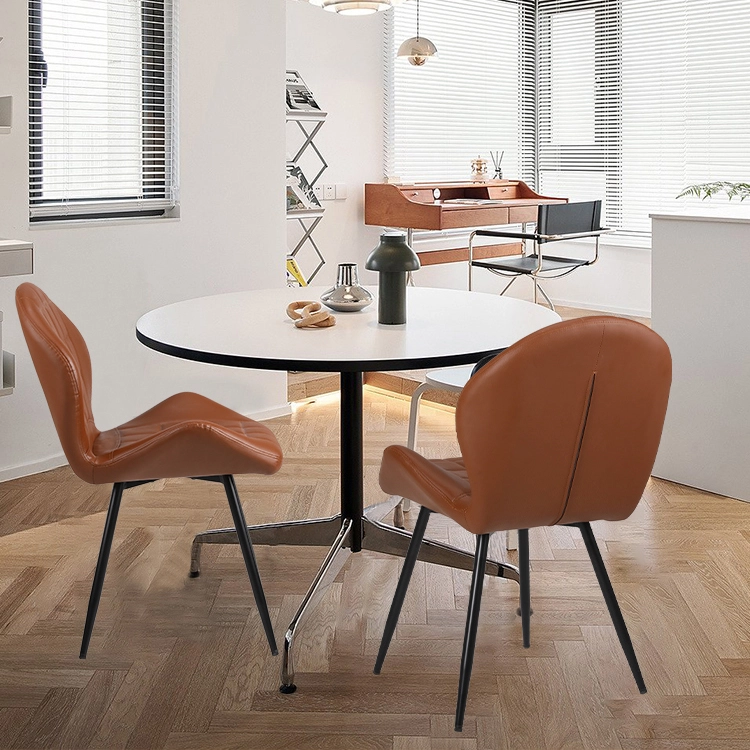 Pu leather dining chair