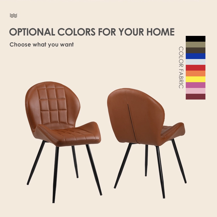 Pu leather dining chair