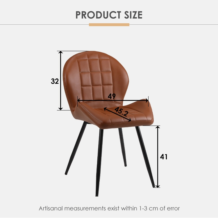Pu leather dining chair