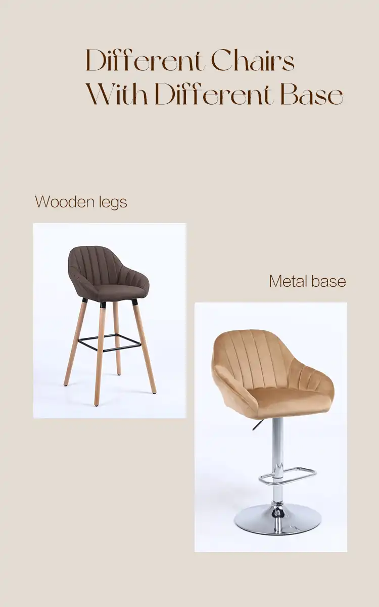 velvet mustard yellow counter stool