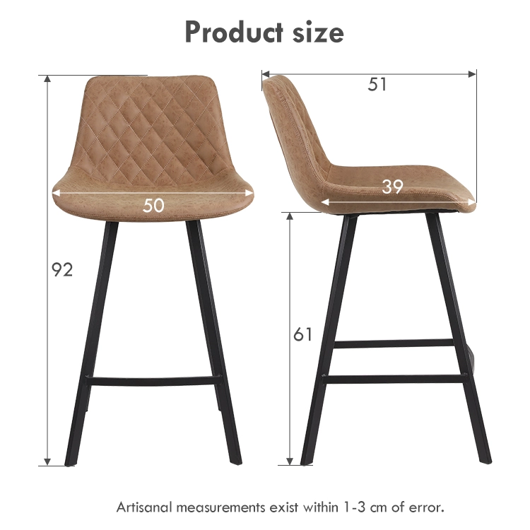 high quality leather bar chair
