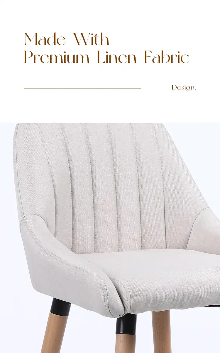 Wooden velvet bar chair with backrest
