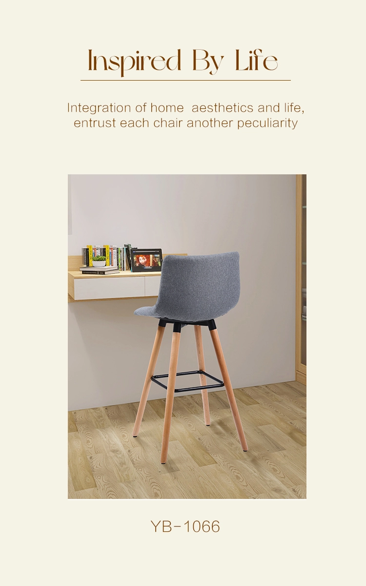 grey bar stools with wooden legs