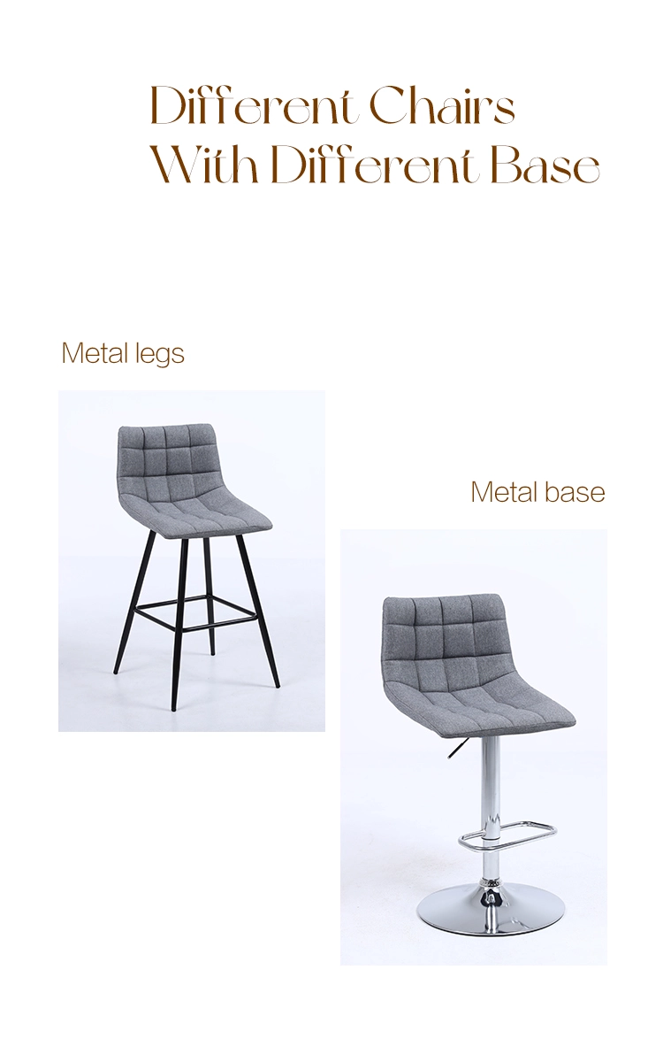 grey bar stools with wooden legs