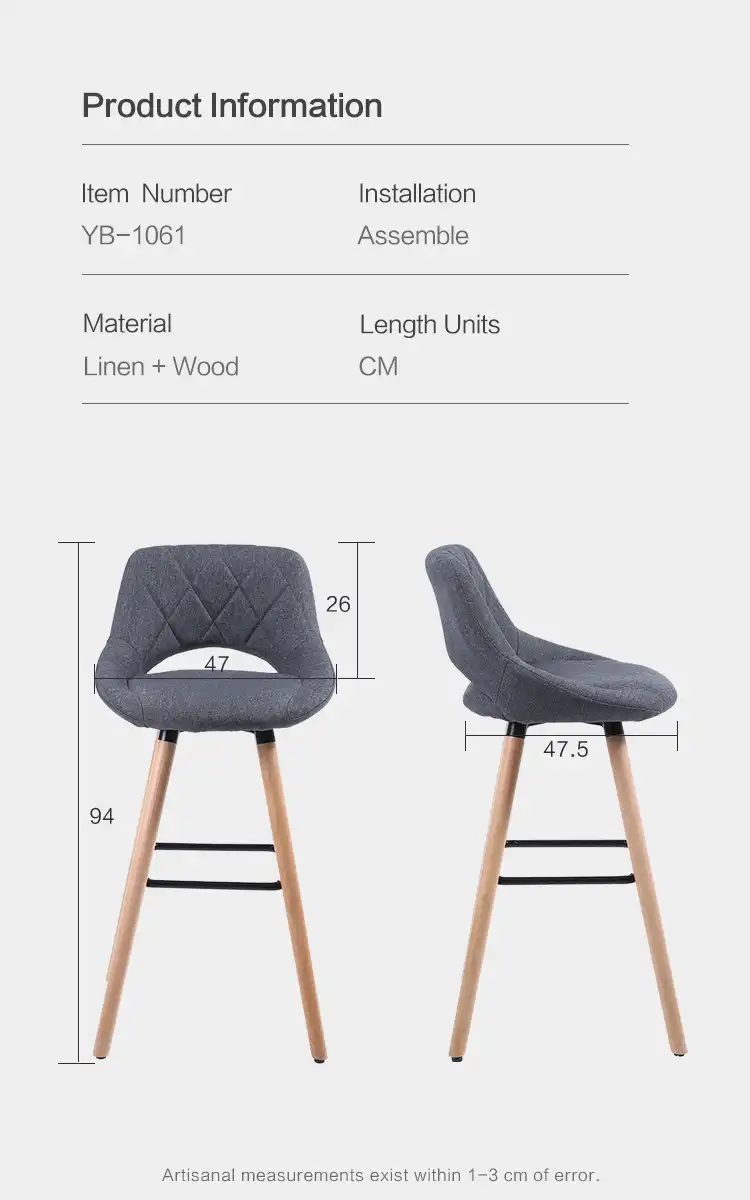Wooden bar chair