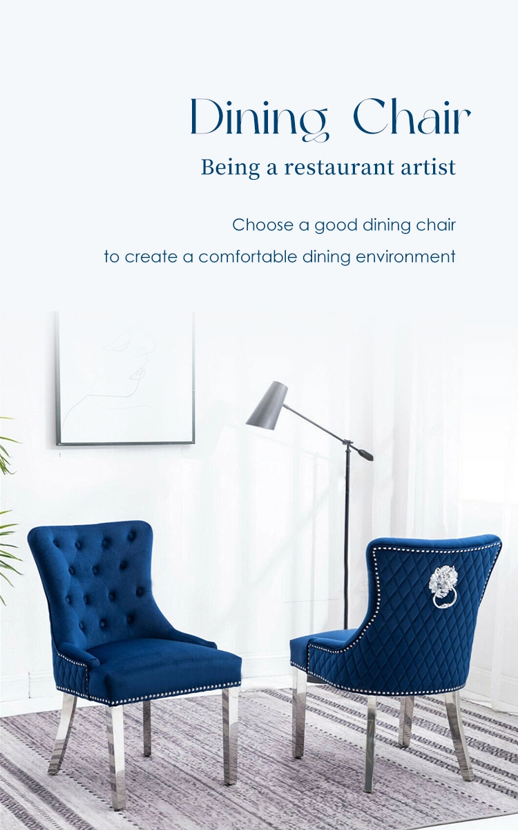 modern velvet dining chair
