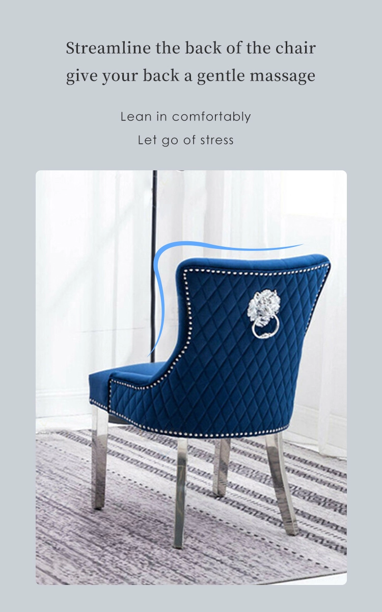 modern velvet dining chair