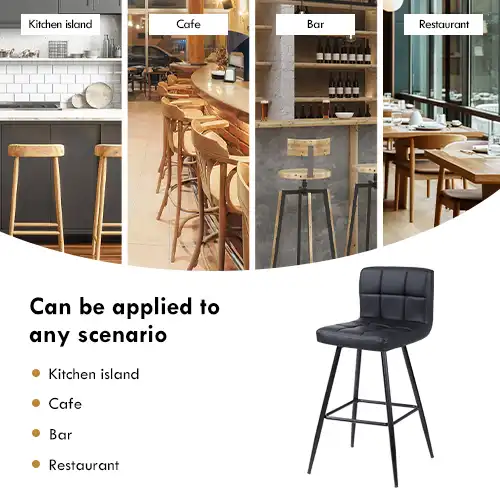 counter stool with metal frame