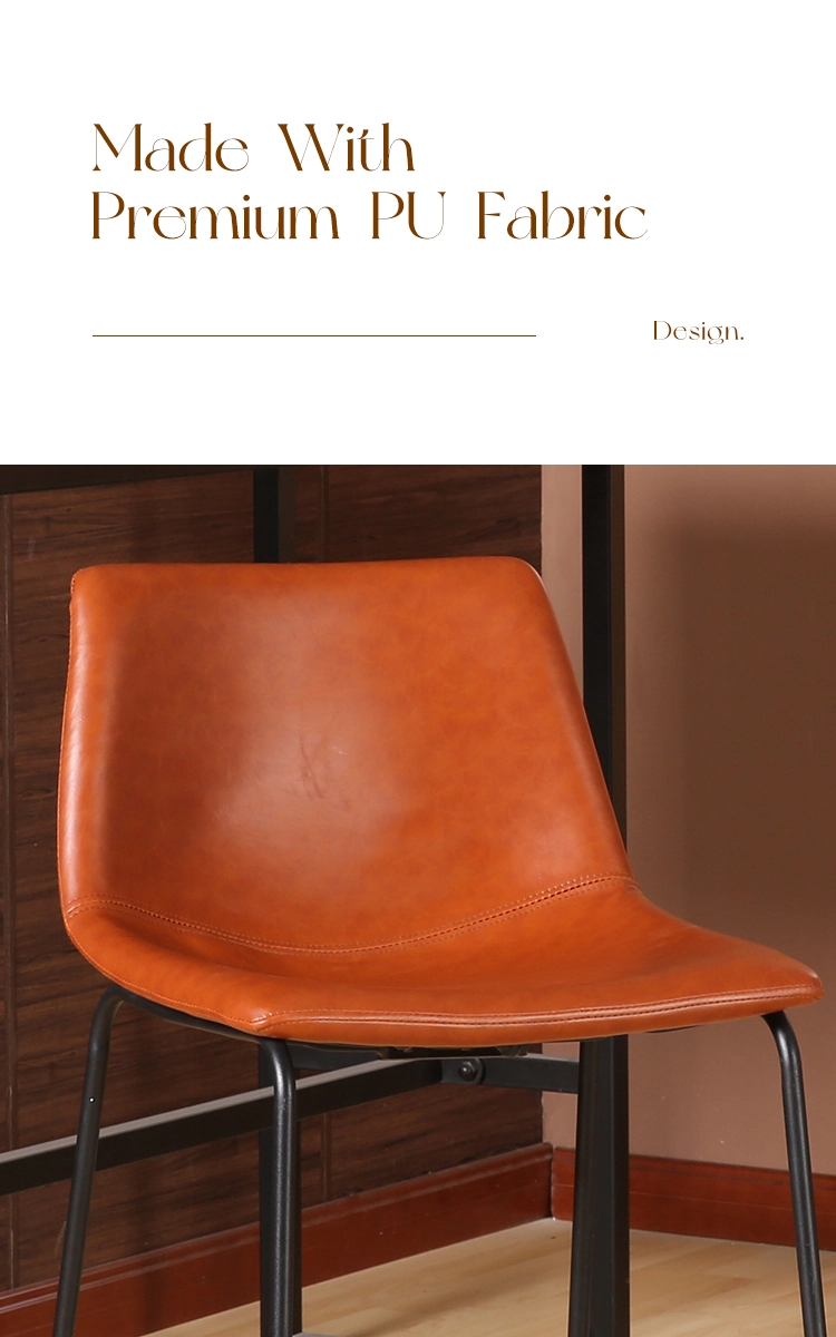 leather and metal bar stools