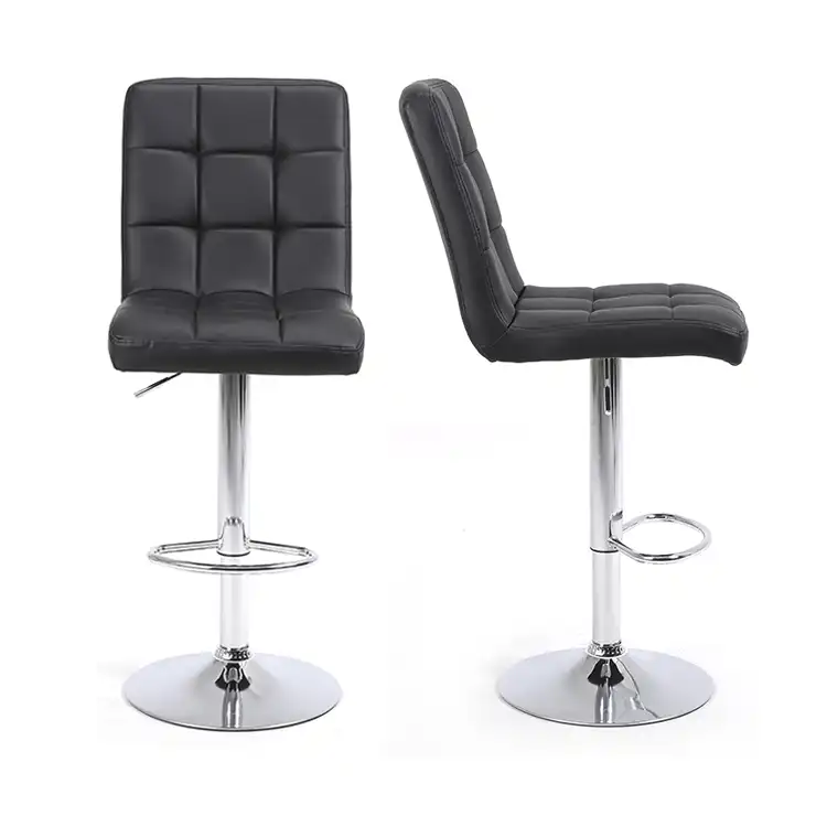 Black high bar stools Black high bar stools