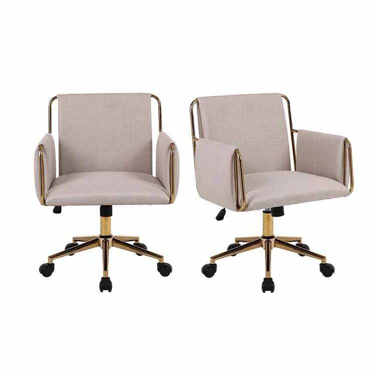 Light color upholstered office chair