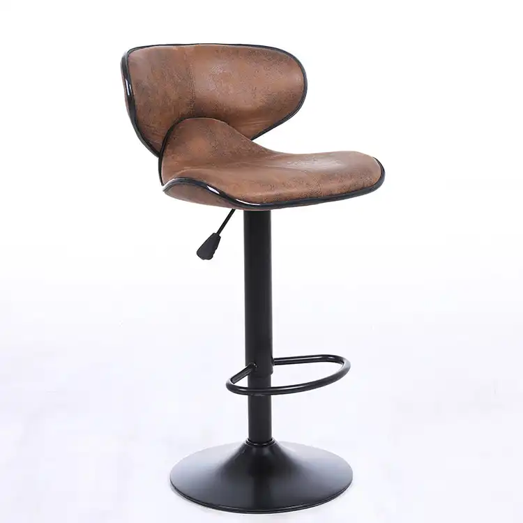 Counter-top height adjustable stool Materials Compared: Wood, Metal, PU, Fabric