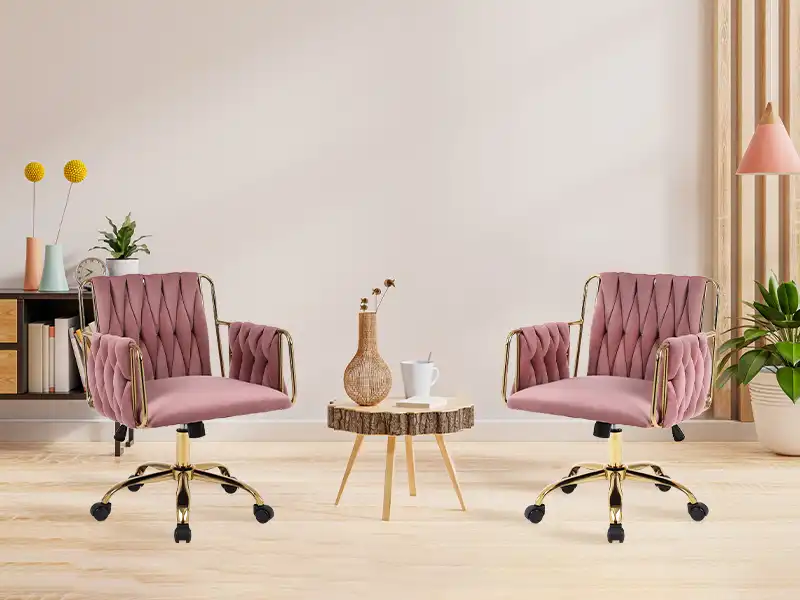 Gorgeous Pink Velvet Accent Chairs for Cozy Spaces