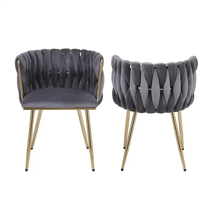 Grey Modern Woven Dining Chair Metal Legs: Top Picks for Nordic & Minimalist Interiors