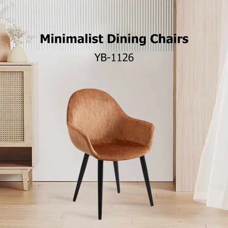 Dark Brown Dining Chair with Armrests: Solid Wood vs Metal Frame