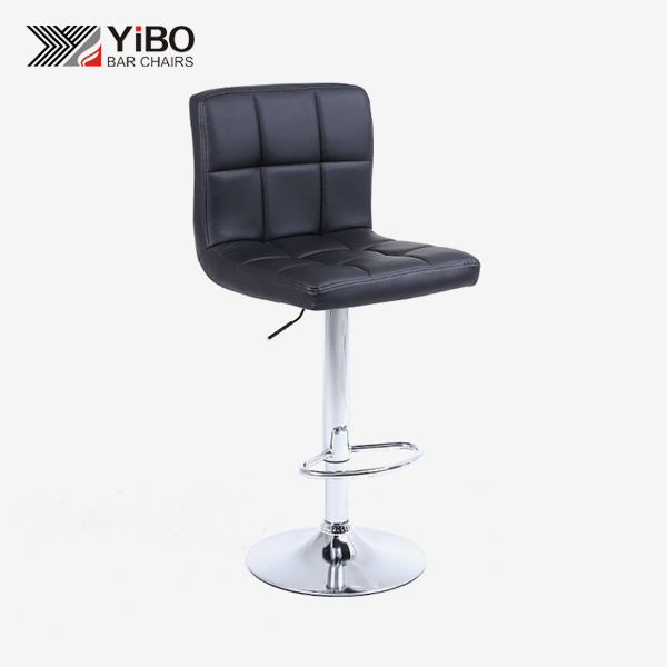 Kursi bar putar sandaran persegi yang dapat disesuaikan