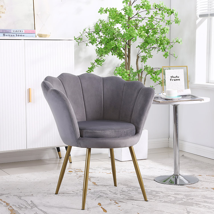 Green single lounge shell chair