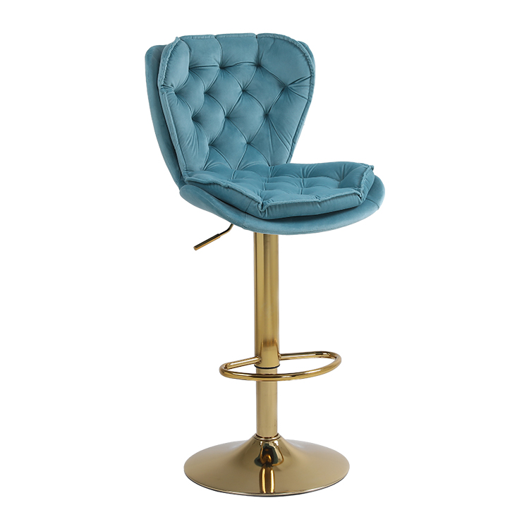 bangku bar beludru hitam