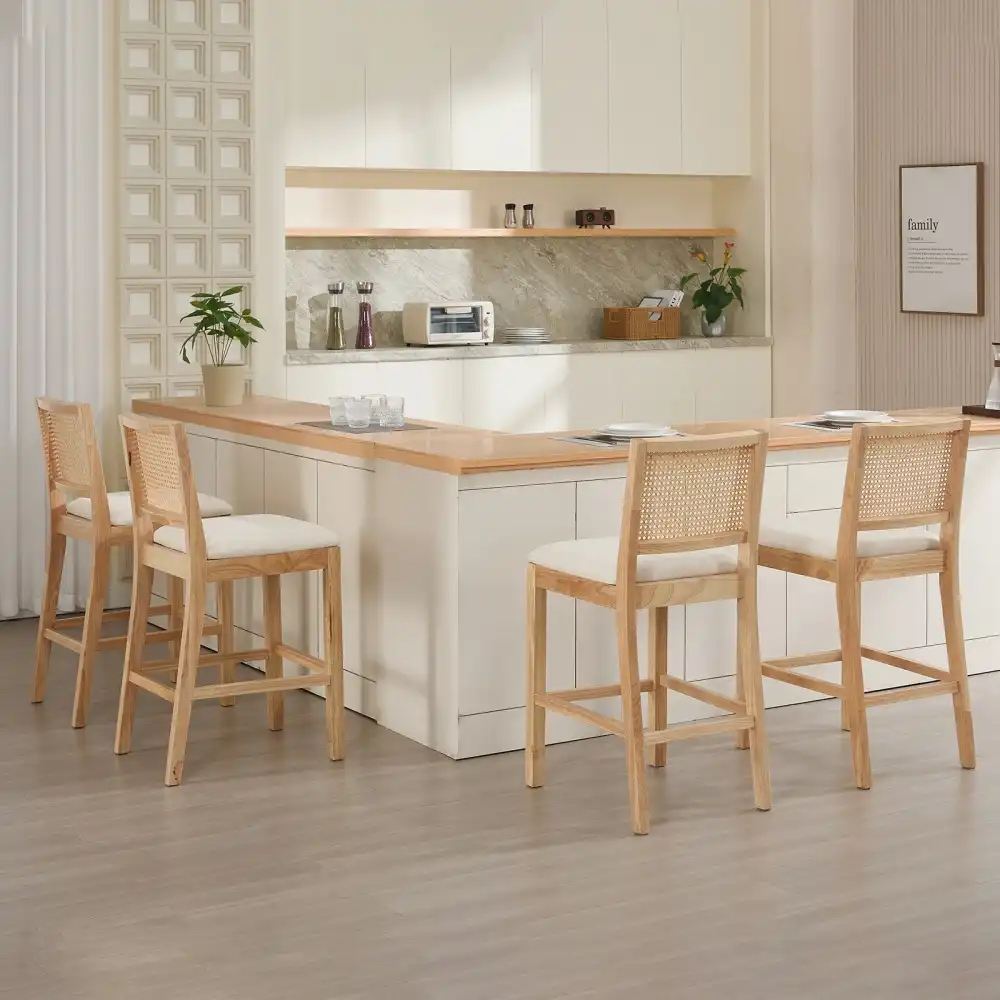 Scandinavische houten eetkamerstoel